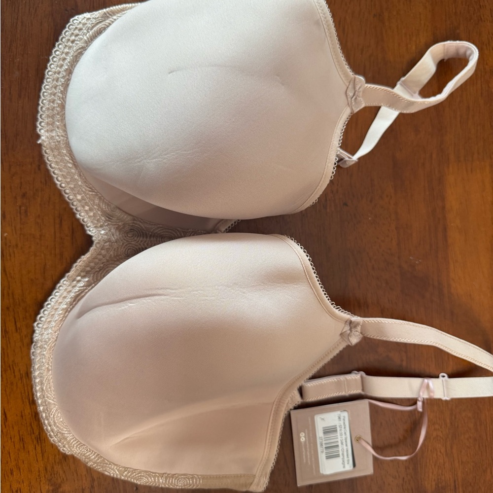 NWT Panache Nude Lace Trim Bra 34H
